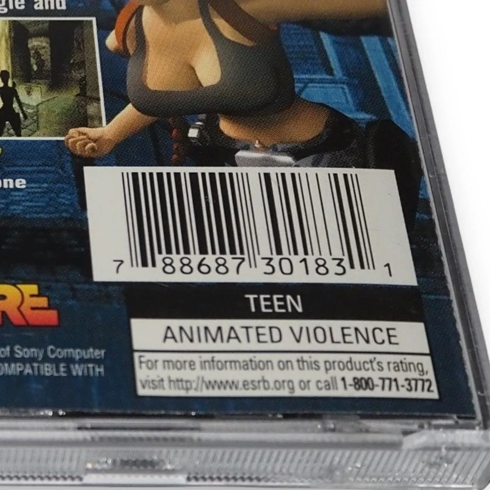 Tomb Raider III 3 PlayStation 1 PS1 Black Label 1998 Complete Manual SLUS-00691